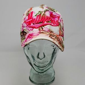 Hollywood Embroidered Hat Cap Baseball  Ball-cap Hollywood Pink California